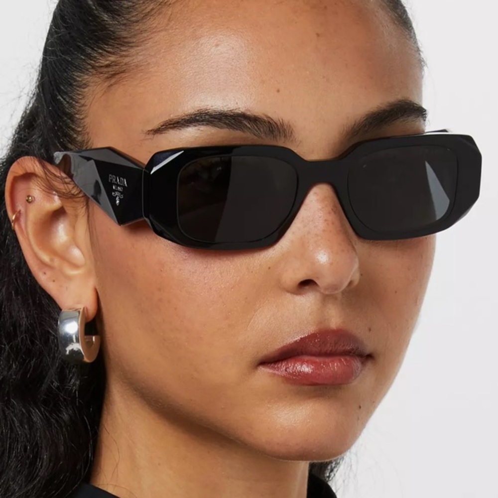 Prada Sleek Black Sunglasses - Picture 3 of 10